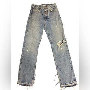 Zara Distressed Blue Jeans